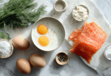 Mini quiches met zalm en dille